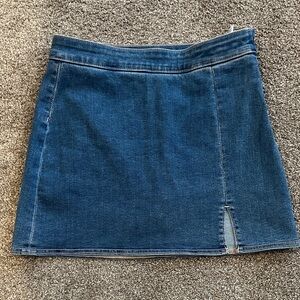 American Eagle Outfitters Jean Mini Skirt with built in spandex shorts